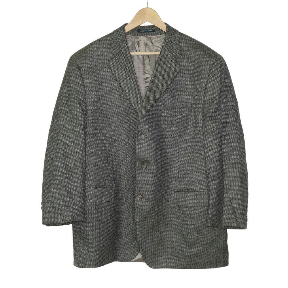 Lauren Ralph Lauren Men's Blazer Sz 48R Green-ish New Wool Tiny Dots Preppy EUC